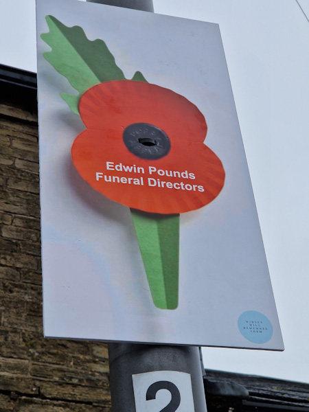 Remembrance poppy plaque